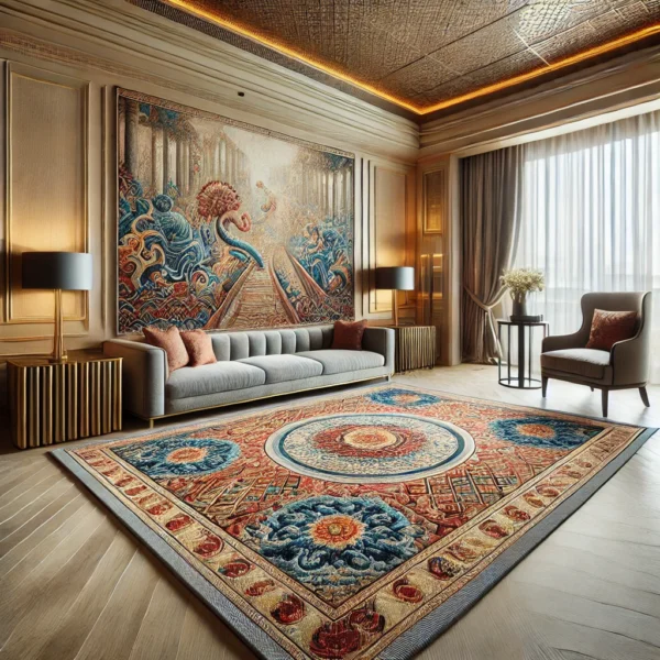 Machine Made Printed Rugs - Image 3