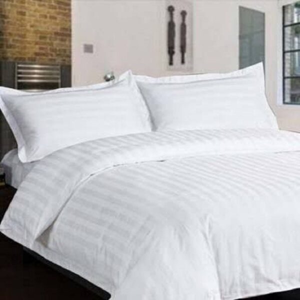 100% Cotton Satin Strips Bedsheets